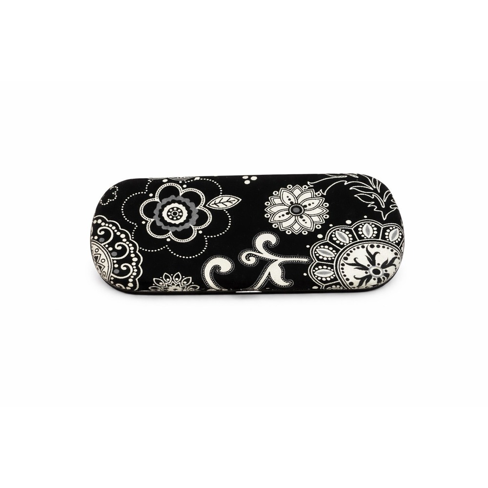 Thirty-One‎ Black White Floral Hard Frame Clutch Wallet Organizer